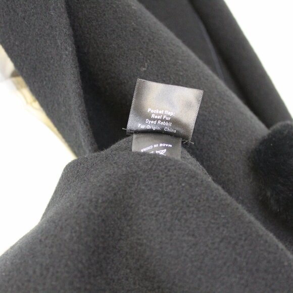 Lafayette 148 Black Cashmere & Rabbit Fur Coat – NWOT Women’s Large Quiet Luxury - Picture 13 of 14